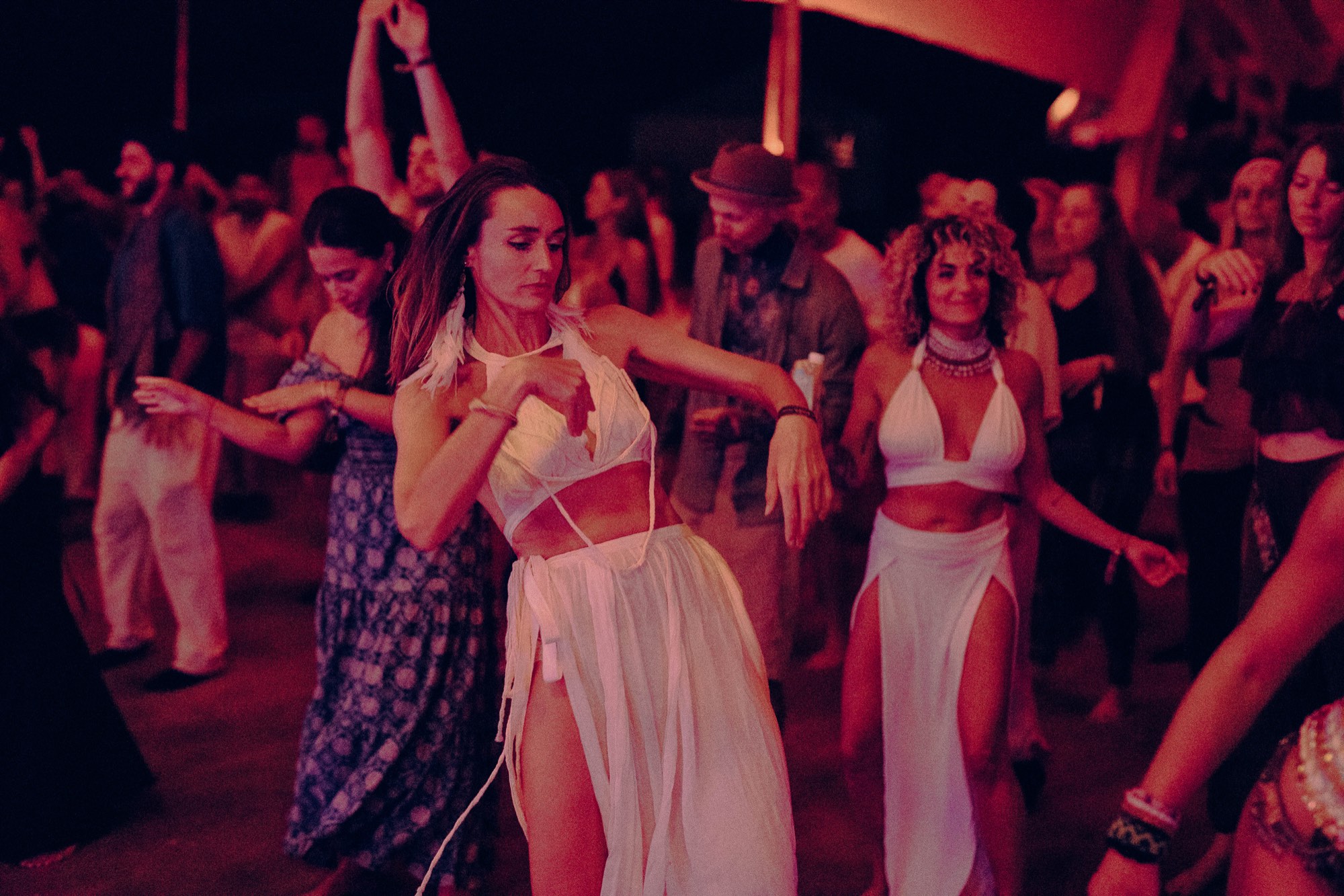 Dancers in the crowd at Medicine Festival 2026